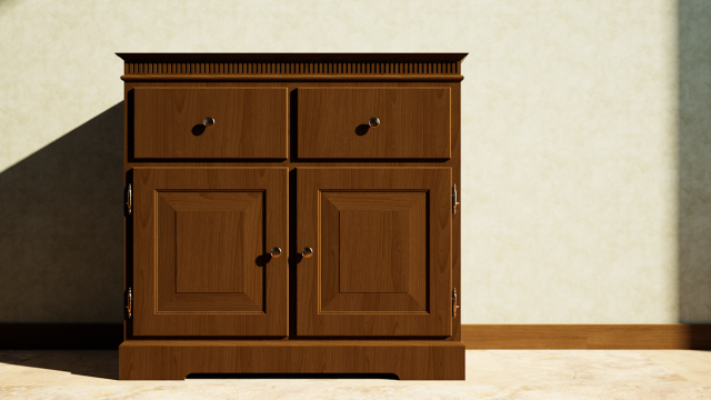 Dresser 3D Модель .c4d .max .obj .3ds .fbx .stl .blend 