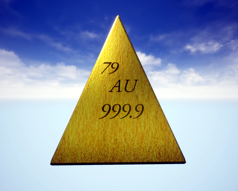 golden pyramid 3D Model .c4d .max .obj .3ds .fbx .stl .blend 