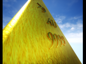 golden pyramid Model 3D