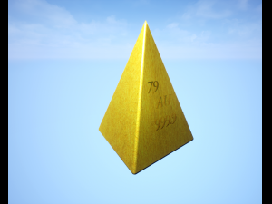golden pyramid Model 3D