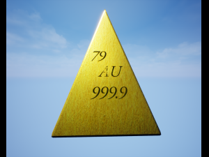 golden pyramid Model 3D