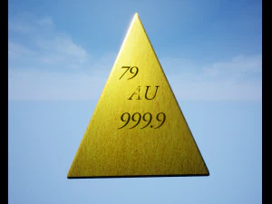 golden pyramid 3D Model