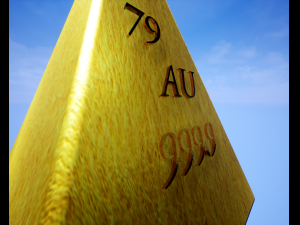 golden pyramid Model 3D