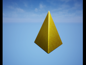 golden pyramid Model 3D
