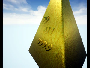golden pyramid 3D Model