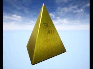 golden pyramid 3D Model