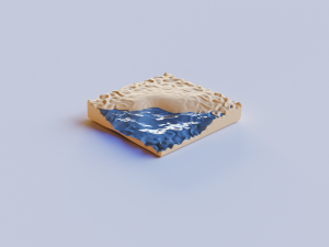 minimalistic beach 3D 模型