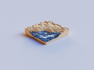 minimalistic beach Modelo 3D