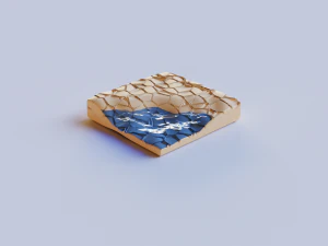 简约海滩 3D 模型