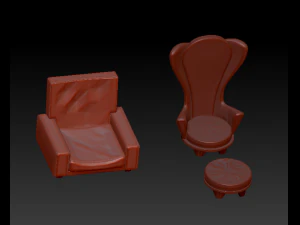 卡尔和艾莉椅子上升 3D 模型