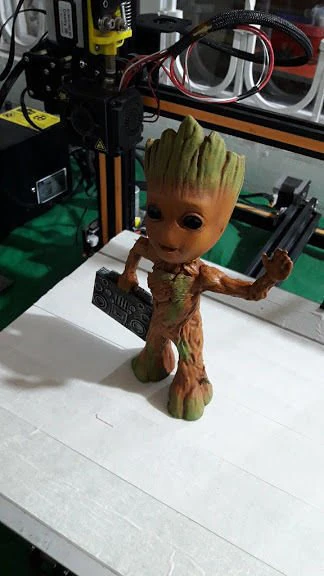 groot con grabadora 3D Model .c4d .max .obj .3ds .fbx .stl .blend 