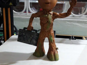 groot con grabadora 3D Model
