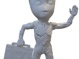 groot con grabadora 3D Model