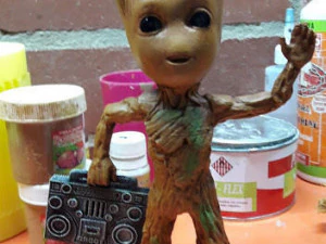 groot con grabadora 3D Model