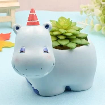 hippopotamus planter pot 3D Model .c4d .max .obj .3ds .fbx .stl .blend