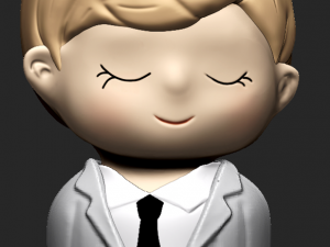 pack 2 cute girls and boys planters 3D 모델
