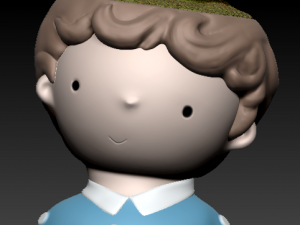 pack 1 cute girls and boys planters 3D-Modell