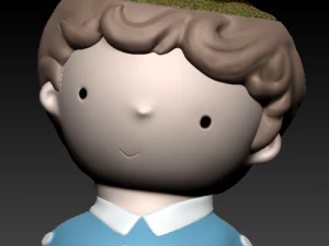 pack 1 cute girls and boys planters 3D Model