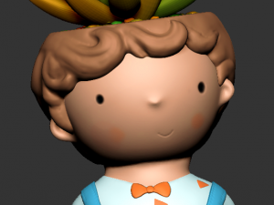 pack 1 cute girls and boys planters 3D-Modell