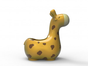 giraffe planter pot Modelo 3D