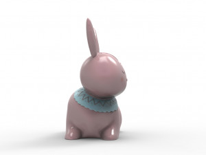 rabbit planter pot Modelo 3D