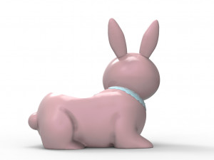 rabbit planter pot Modelo 3D