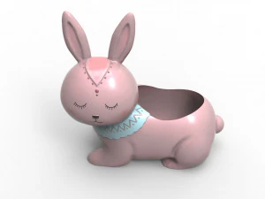 rabbit planter pot 3D Model