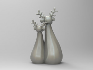 deer christmas 3D मॉडल