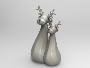 deer christmas 3D मॉडल