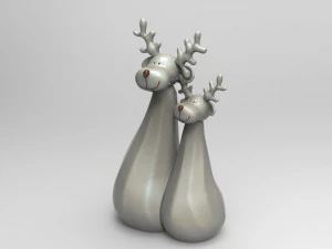 deer christmas 3D Model