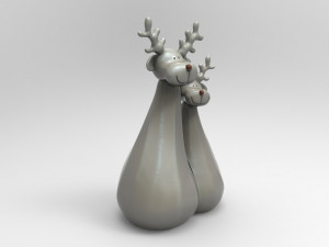 deer christmas 3D मॉडल