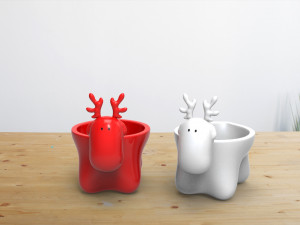 deer christmas 2 3D 모델