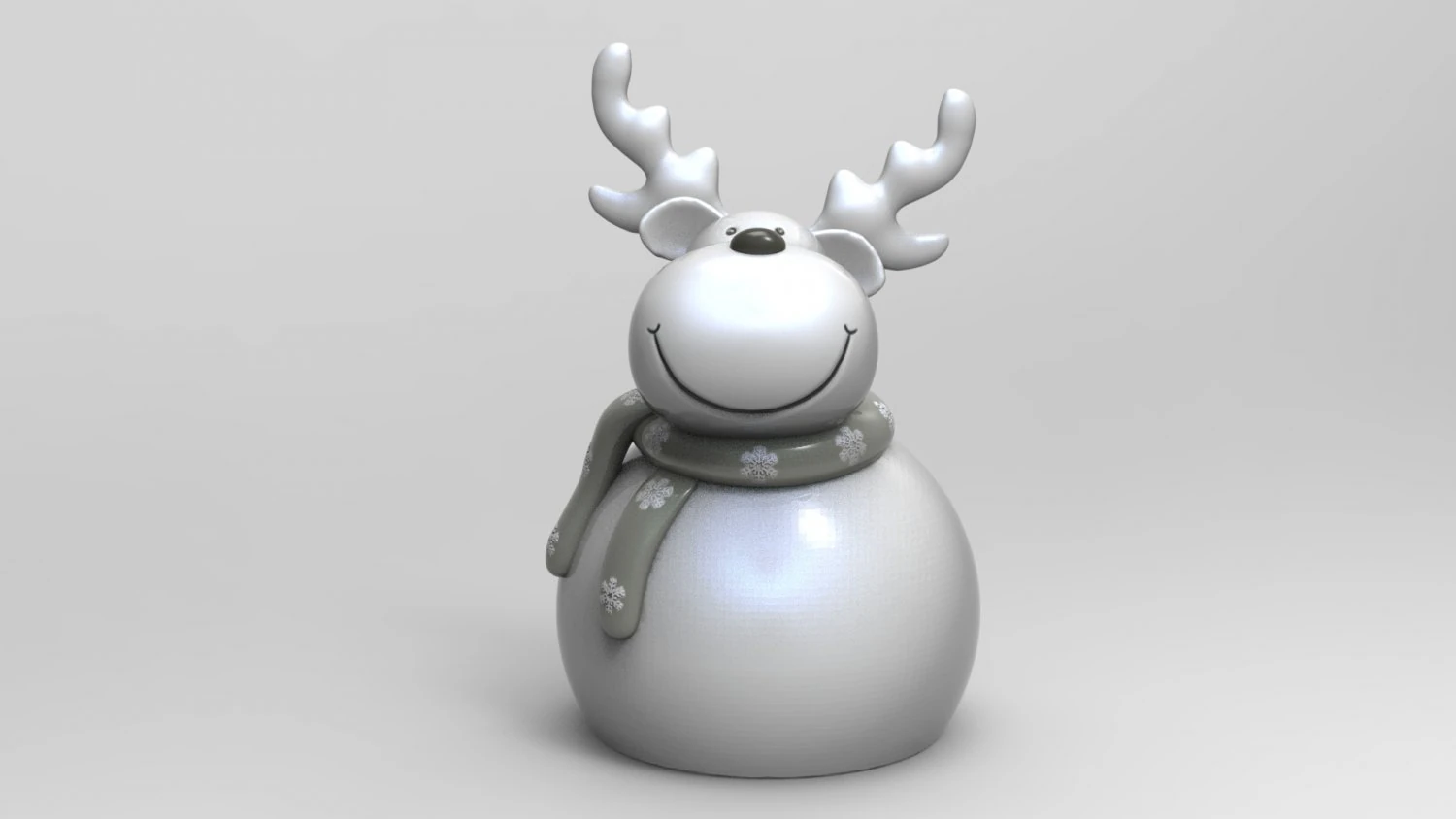 deer christmas 3 3D Model .c4d .max .obj .3ds .fbx .stl .blend