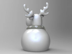 deer christmas 3 3D Model