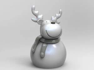 deer christmas 3 3D Model