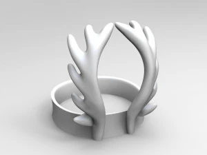 deer christmas 5 3D Model