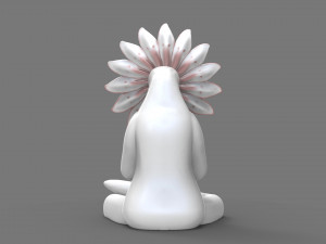 yoga flower woman 1 Modèle 3D