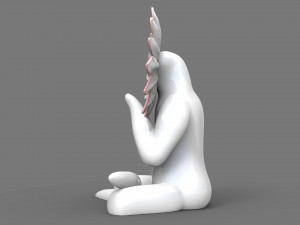 yoga flower woman 1 Modèle 3D