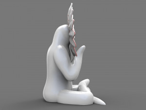 yoga flower woman 1 Modèle 3D