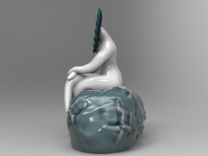 flower woman 2 stl for 3d printing 3D Model