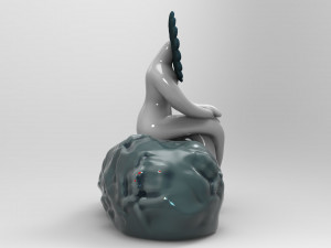 flower woman 2 stl for 3d printing 3D Model