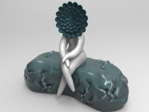 flower woman 2 stl for 3d printing 3D Model