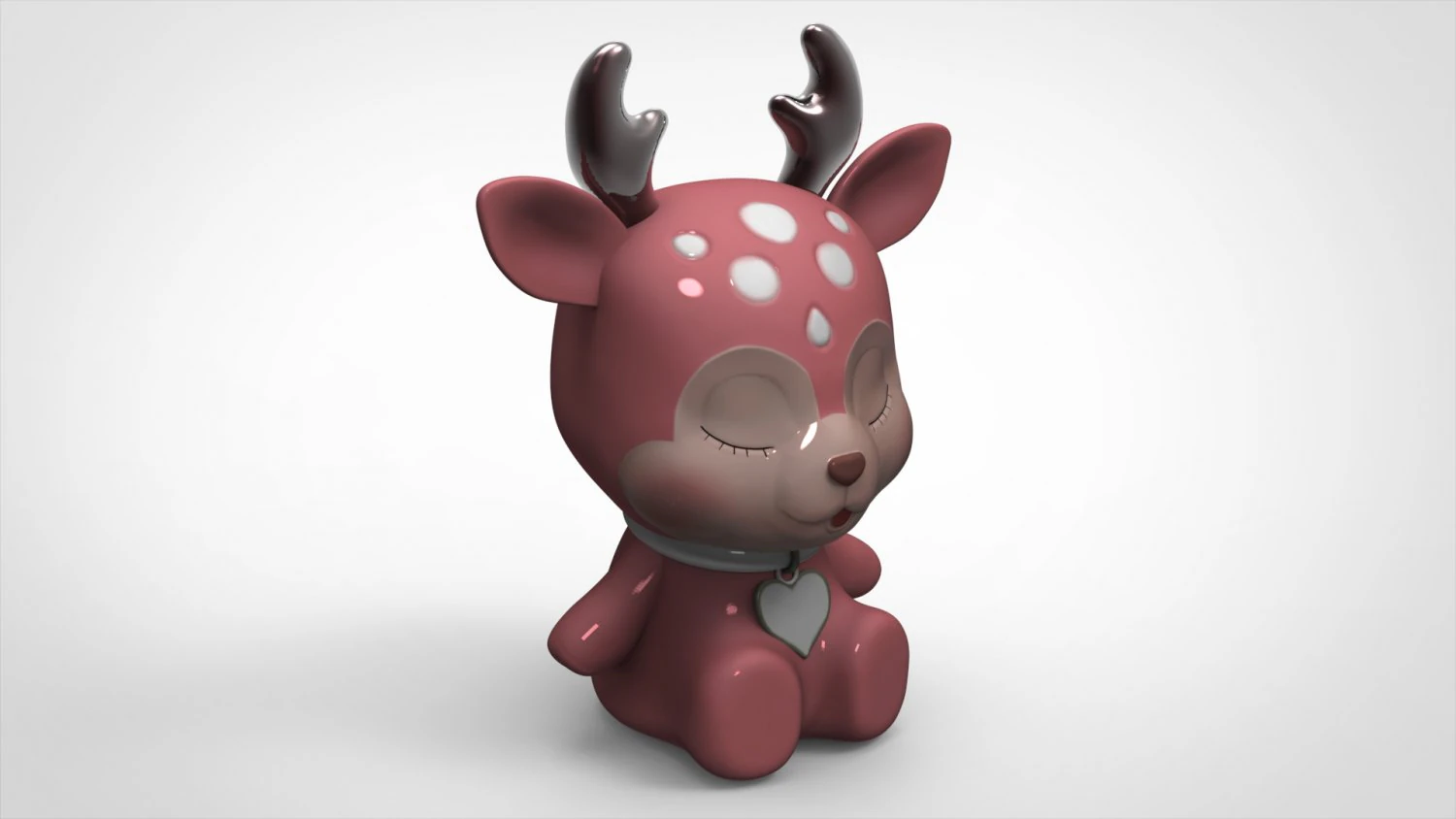 deer christmas 6 3d print model 3D Model .c4d .max .obj .3ds .fbx .stl .blend 
