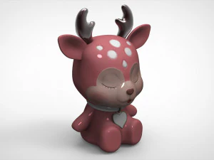 사슴 크리스마스 6 3D 프린트 모델 3D 모델