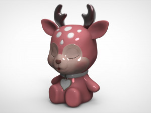 deer christmas 6 3d print model Modelo 3D