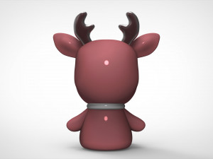 deer christmas 6 3d print model Modelo 3D