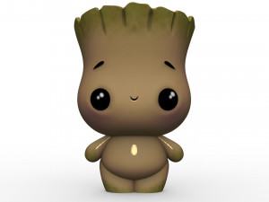 cute fat groot 3D Model