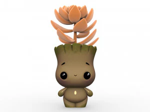 cute fat groot 3D Model