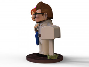carl and ellie young 2 - topcake for wedding 3Dモデル