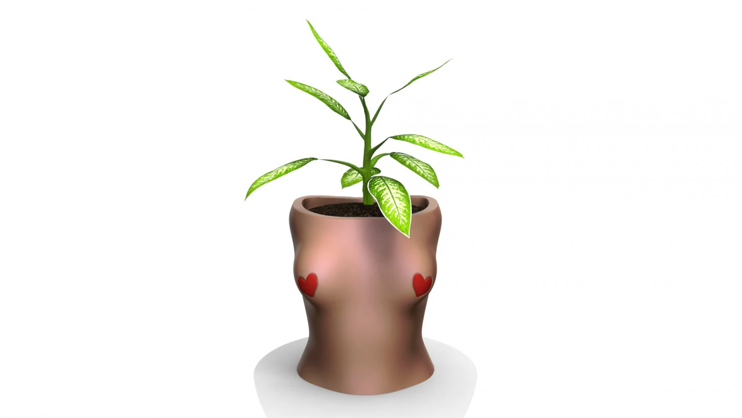 woman pot 3 - stl for 3d printing 3D Model .c4d .max .obj .3ds .fbx .stl .blend 